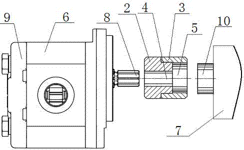 一种三联泵的连接装置及三联泵的制作方法