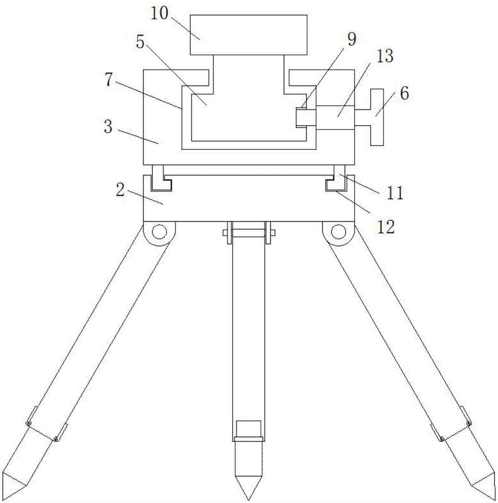 一种方便控制测量设备的三脚架的制作方法