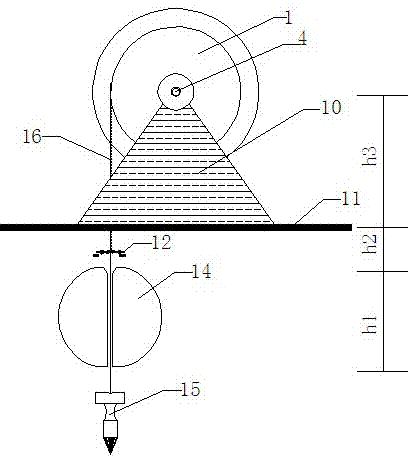 浮球式水位观测尺的制作方法