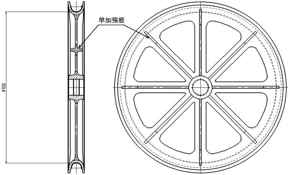 一种大截面碳纤维导线用特大型放线滑车的制作方法