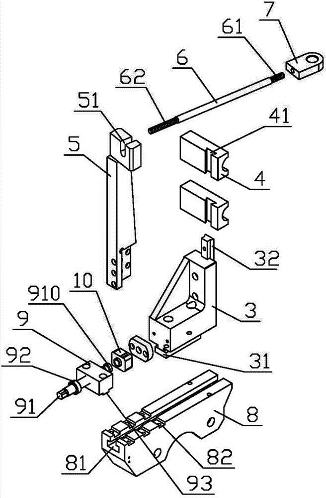 弯管机中夹模座定位装置的制作方法