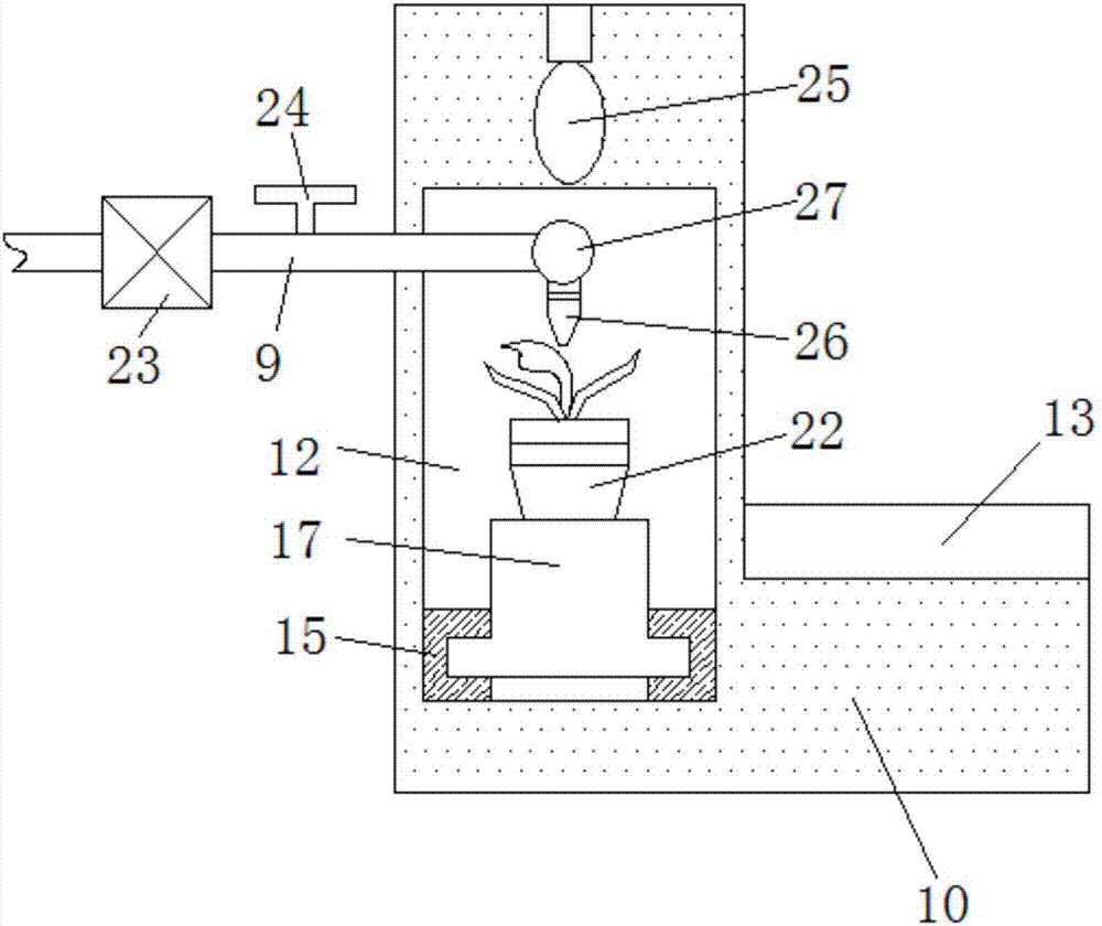 一种园林盆栽用浇灌观赏装置的制作方法