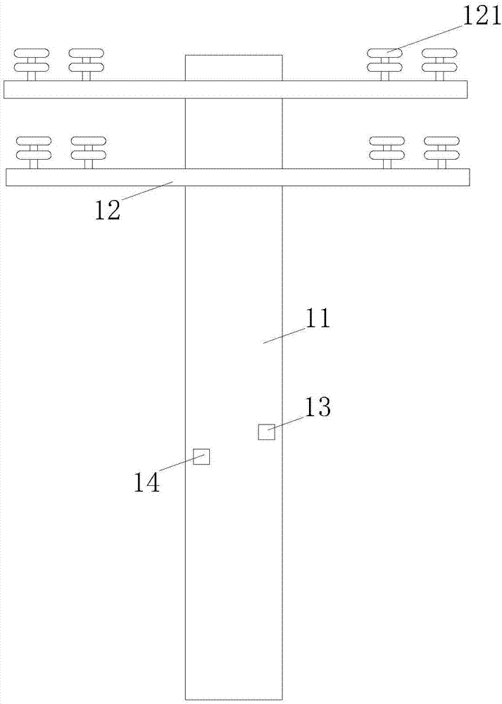 本发明涉及电力技术领域,具体为一种方便吊装的电线杆.