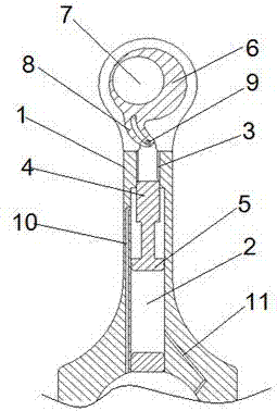 一种带液压机构的可变长度连杆的制作方法
