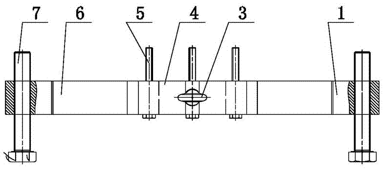 一种三缸单作用隔膜泵支撑套拆卸装置的制作方法