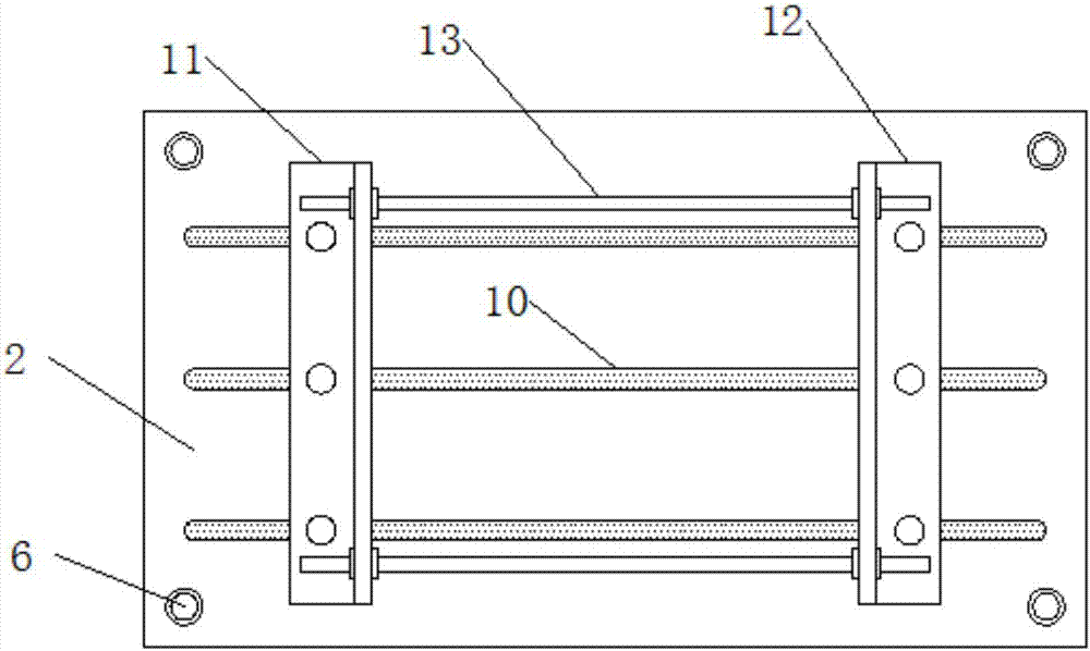 一种三工位门衬真空成型机的减震底座的制作方法