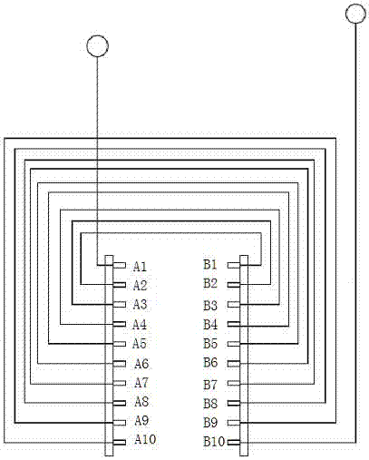 磁芯电感单匝与十匝兼容测试装置的制作方法