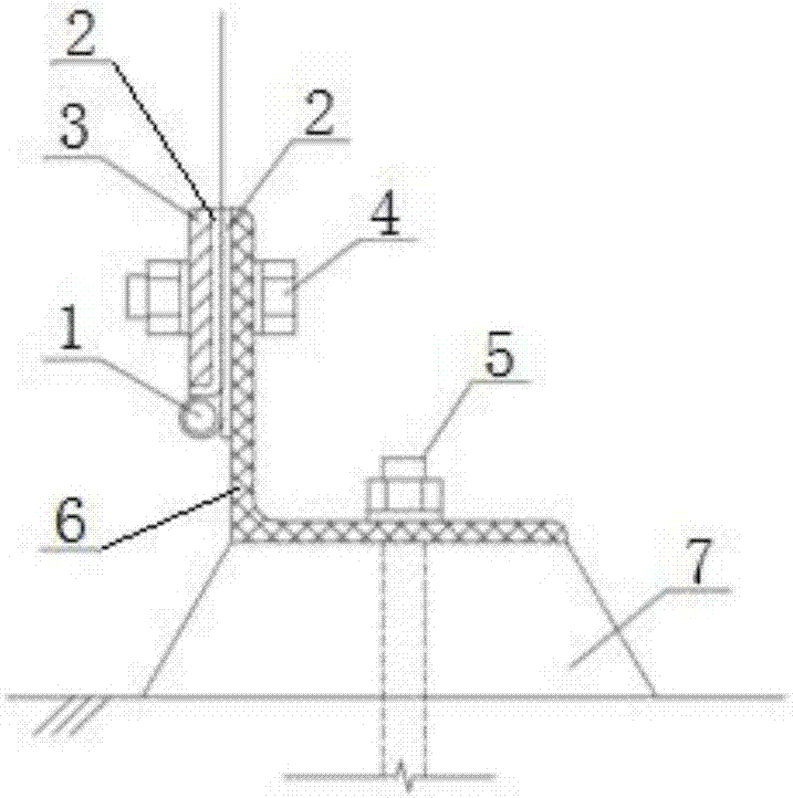 一种可重复使用的模块建筑膜‑基础连接节点的制作方法