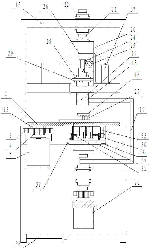 扫把自动针织机的针织方法与流程