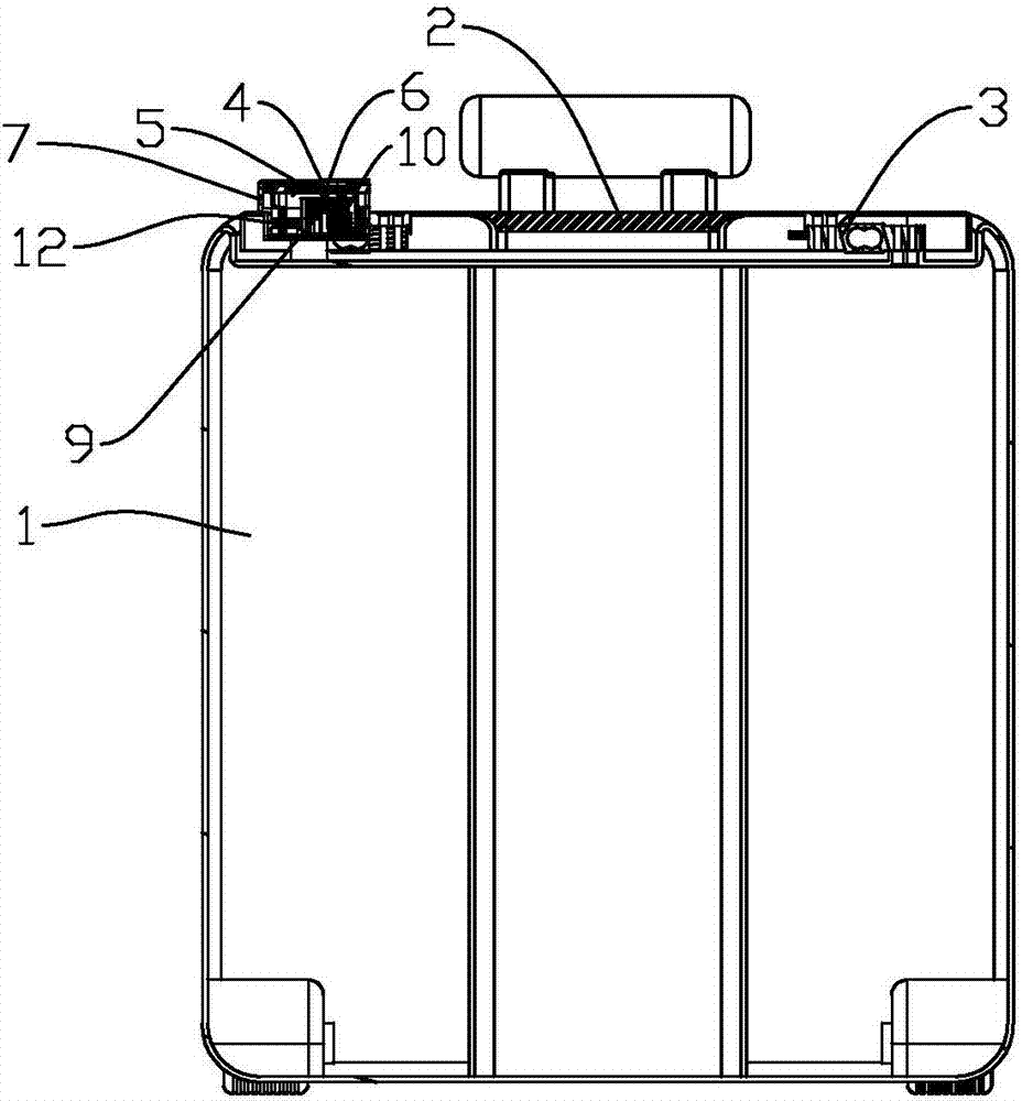 一种免电池带称重功能的行李箱的制作方法