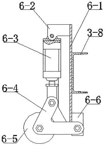 一种高密度纤维板码垛输送机上的压辊装置的制作方法