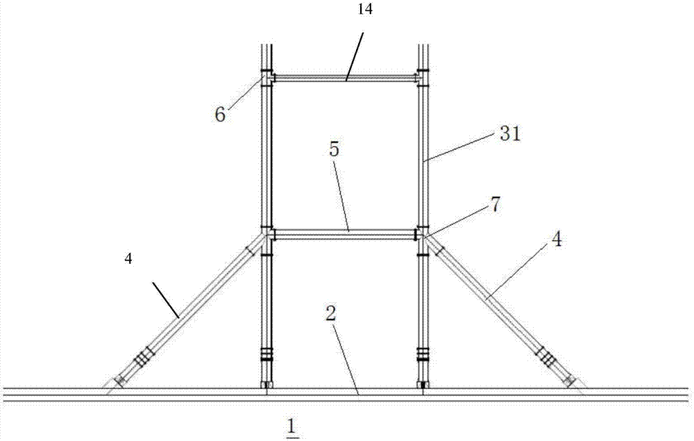 一种工具式大跨度钢管支撑结构的制作方法