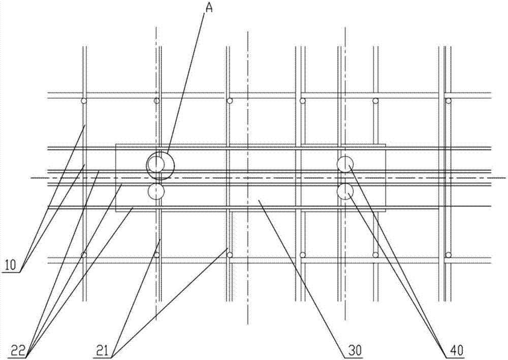 空心楼盖芯模的固定结构及空心楼盖的制作方法