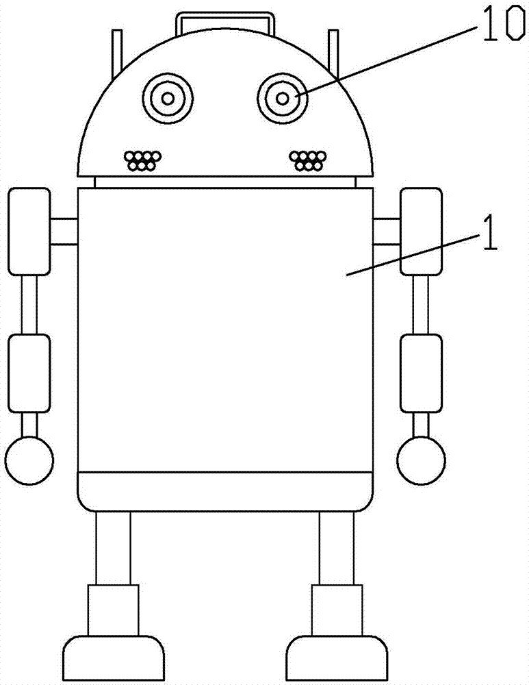 一种仓库安全防护用智能机器人的制作方法