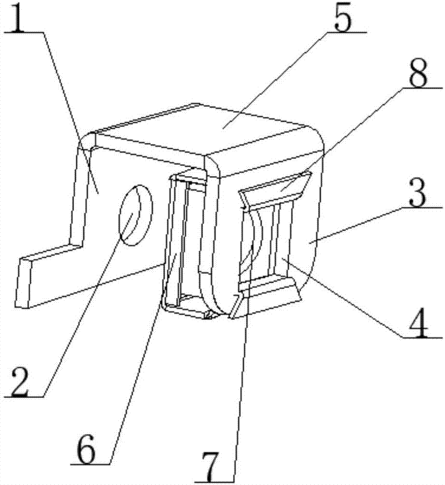 一种九折机柜门板固定件的制作方法