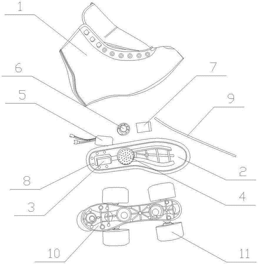 一种新型轮滑鞋的制作方法