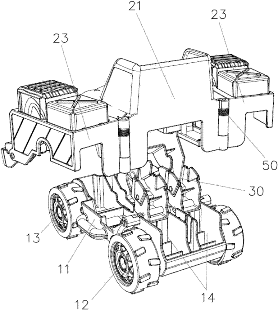 一种变身机器人玩具车的制作方法