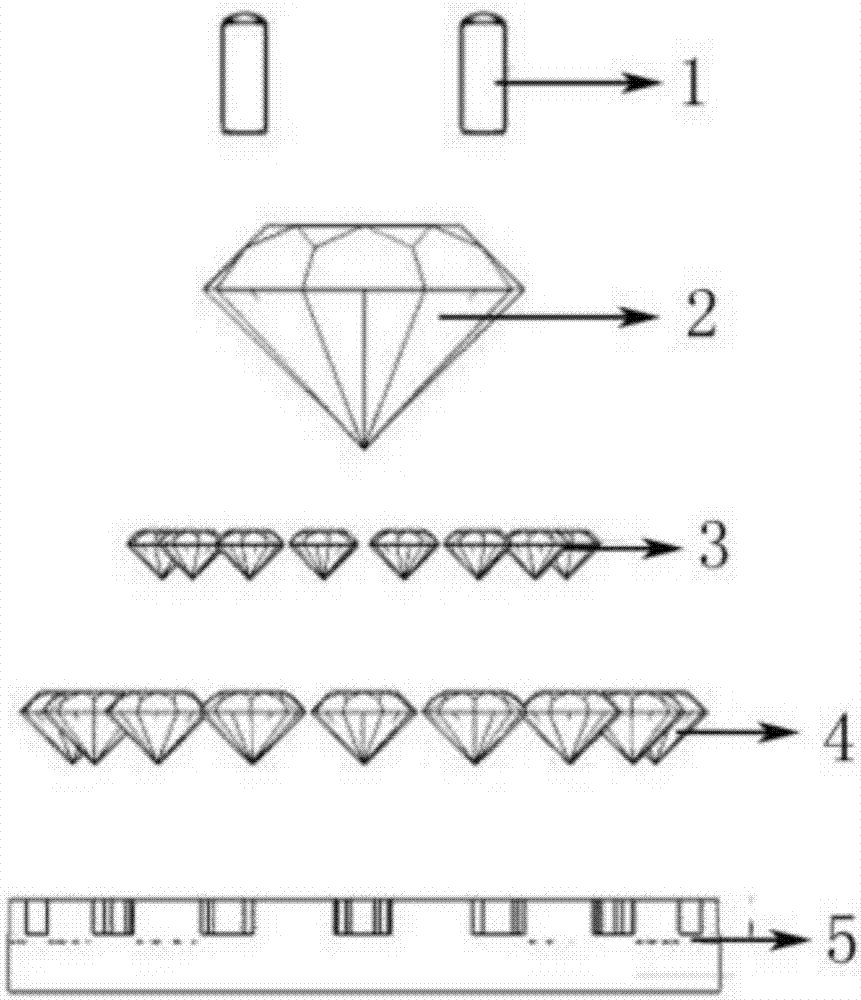 一种钻石首饰镶件新型结构的制作方法