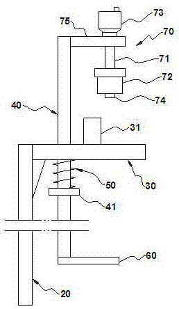 减震器导向座的涂油装置的制作方法