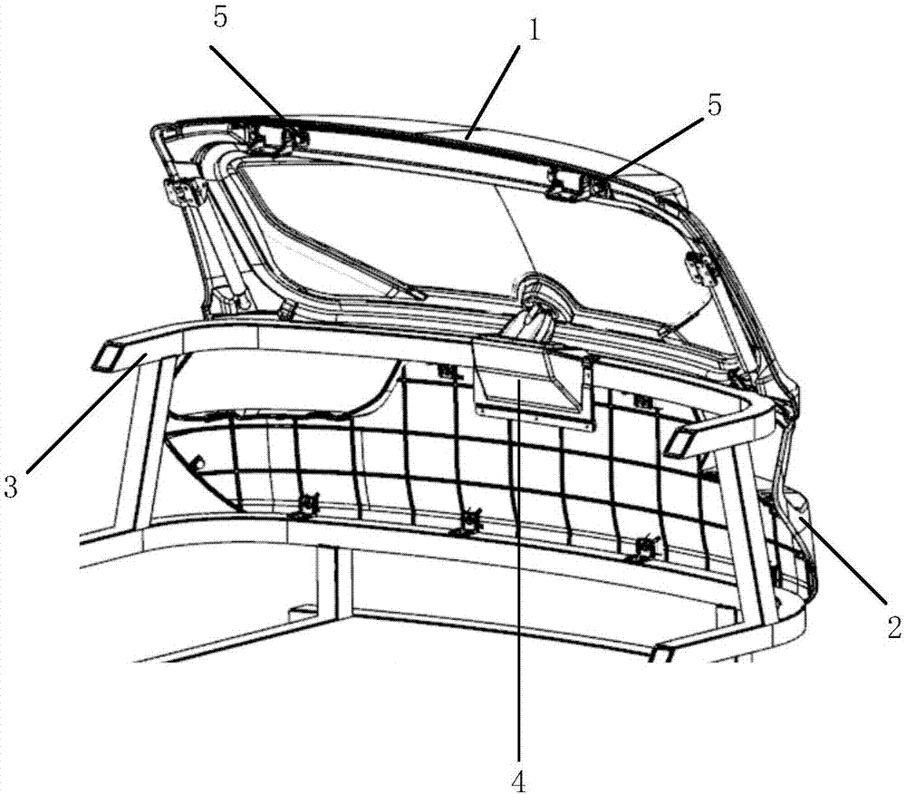 一种半开式的电动汽车尾门组件的制作方法