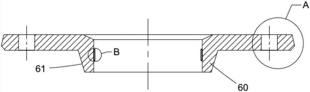 一种固定排气管的法兰的制作方法