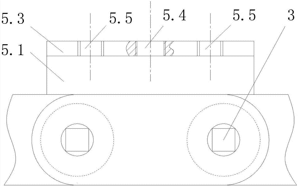 一种带刷子收割机链的制作方法