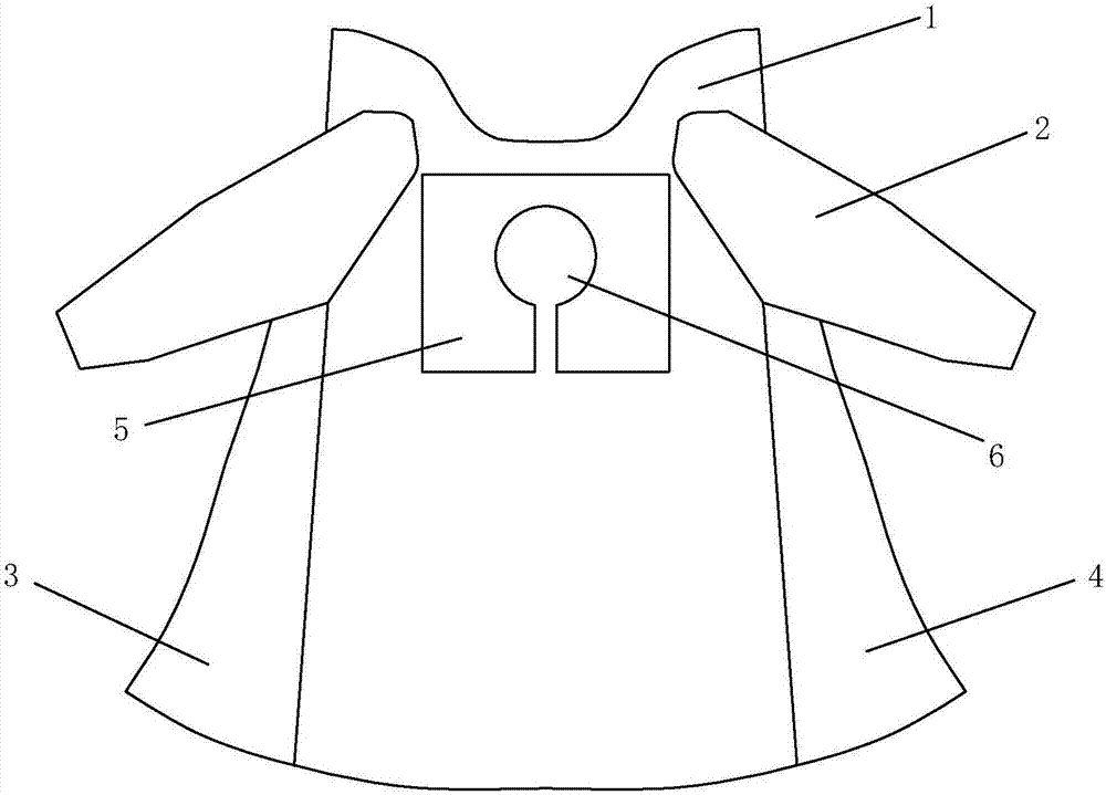 一种重症病人病号服的制作方法