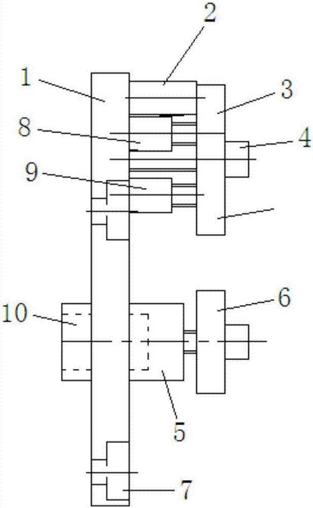 MS650DW01左右支架加工工装的制作方法