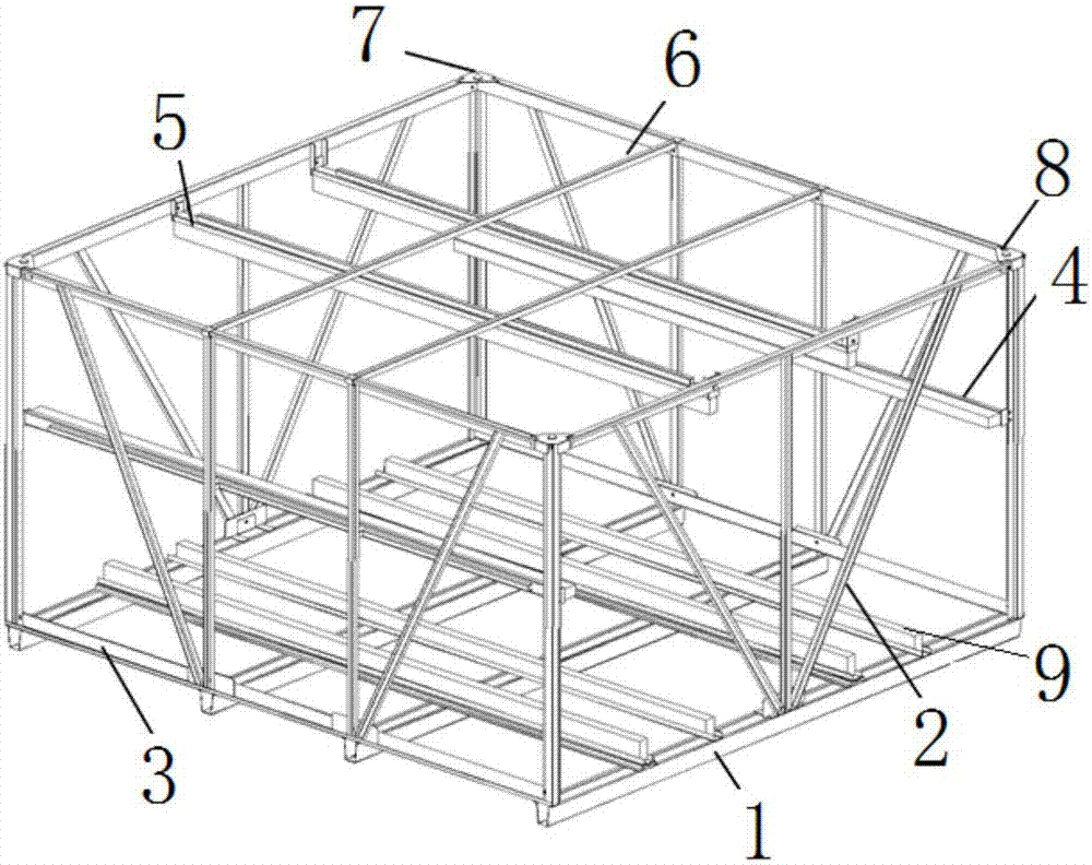 汽车顶盖总成包装器具的制作方法