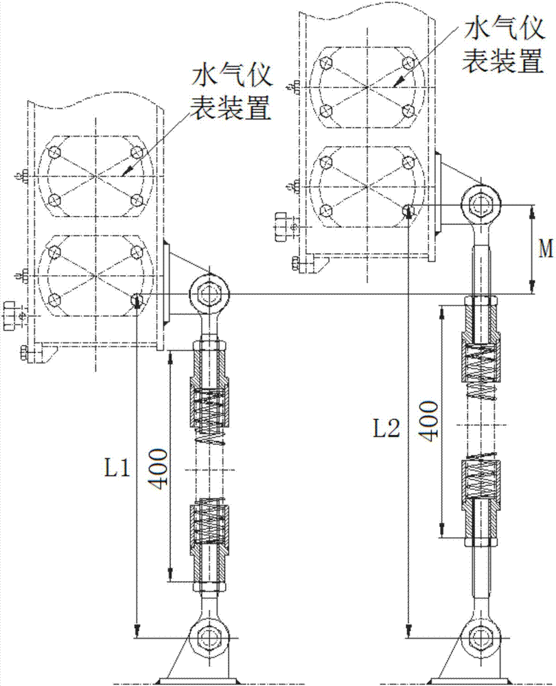 绞车水气仪表装置用铰接式调节支架的制作方法