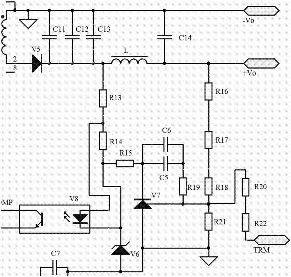 一种双路输出延时可变式电源模块的制作方法