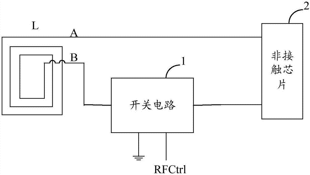 一种天线开关电路及智能卡的制作方法