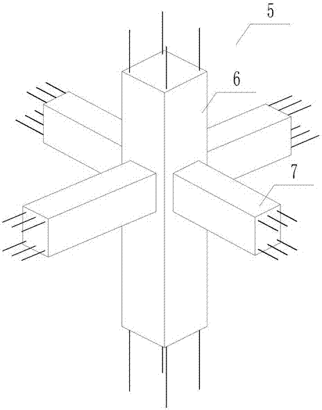 一种与预制楼板和三维梁柱单元连接的莲藕梁单元的制作方法