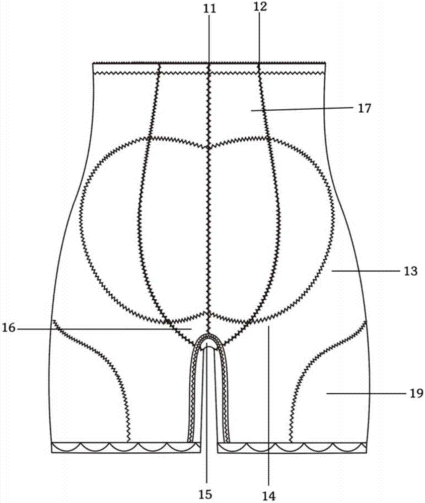 多片组合式的塑裤结构的制作方法