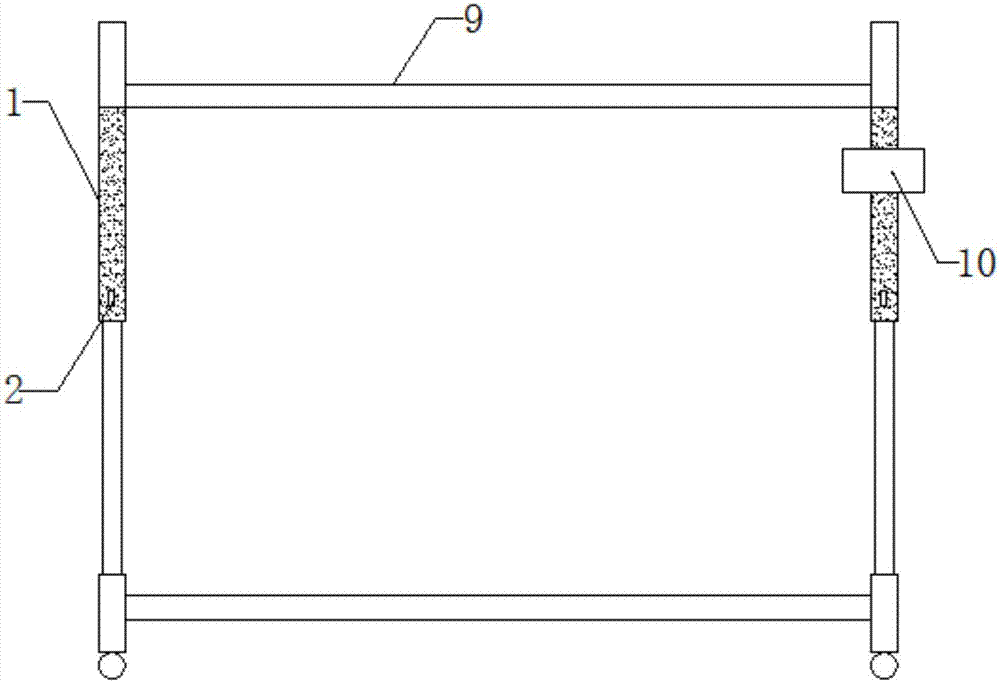 一种服装生产用可折叠移动衣架的制作方法