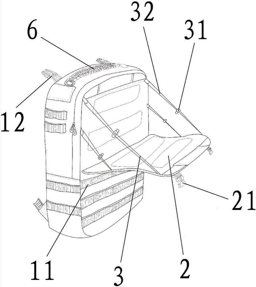 一种具有支架功能的背包的制作方法