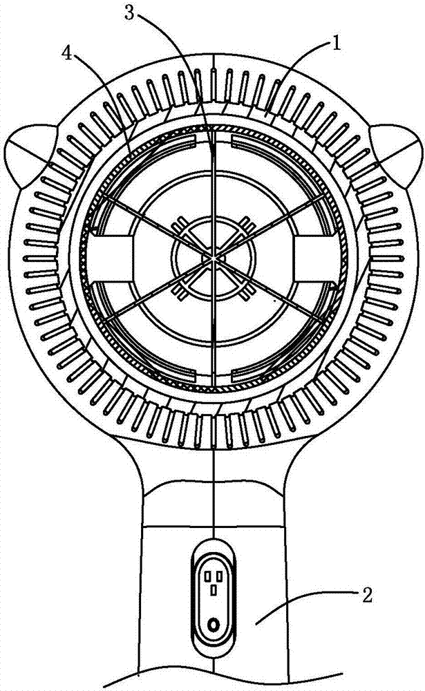 一种出风速度快的电吹风机的制作方法
