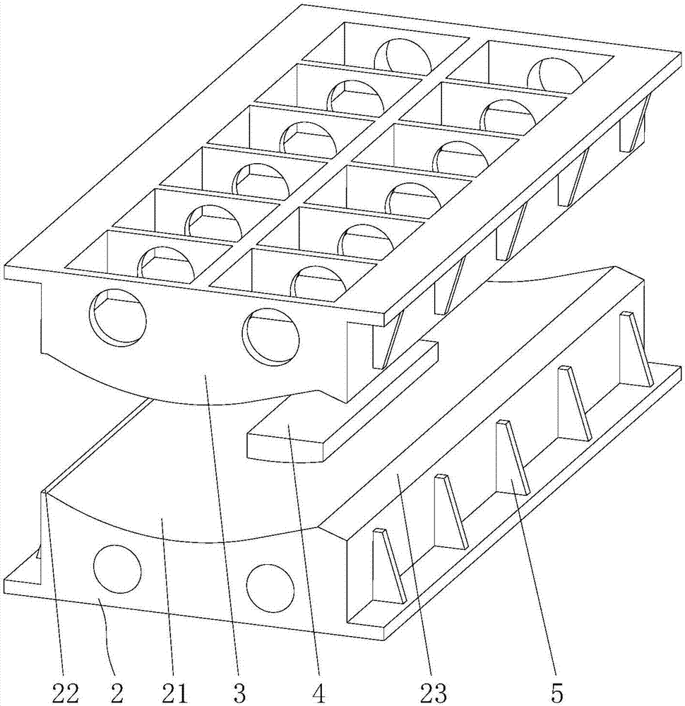 一种用于垃圾车填料器底弧板的压型模具的制作方法