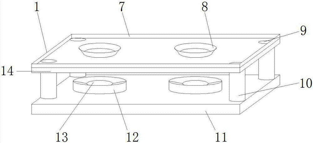 一种五金模具用下模板的制作方法