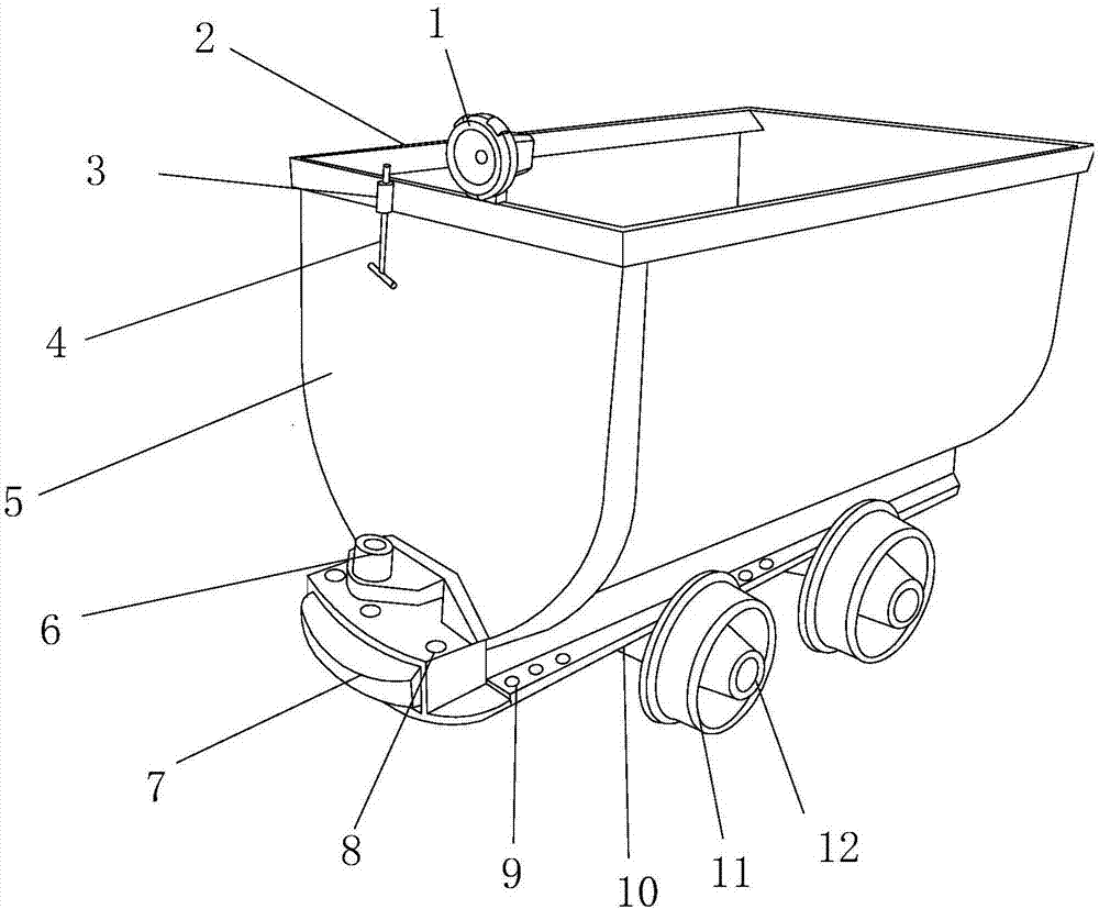 一种用于矿石开采的矿车的制作方法