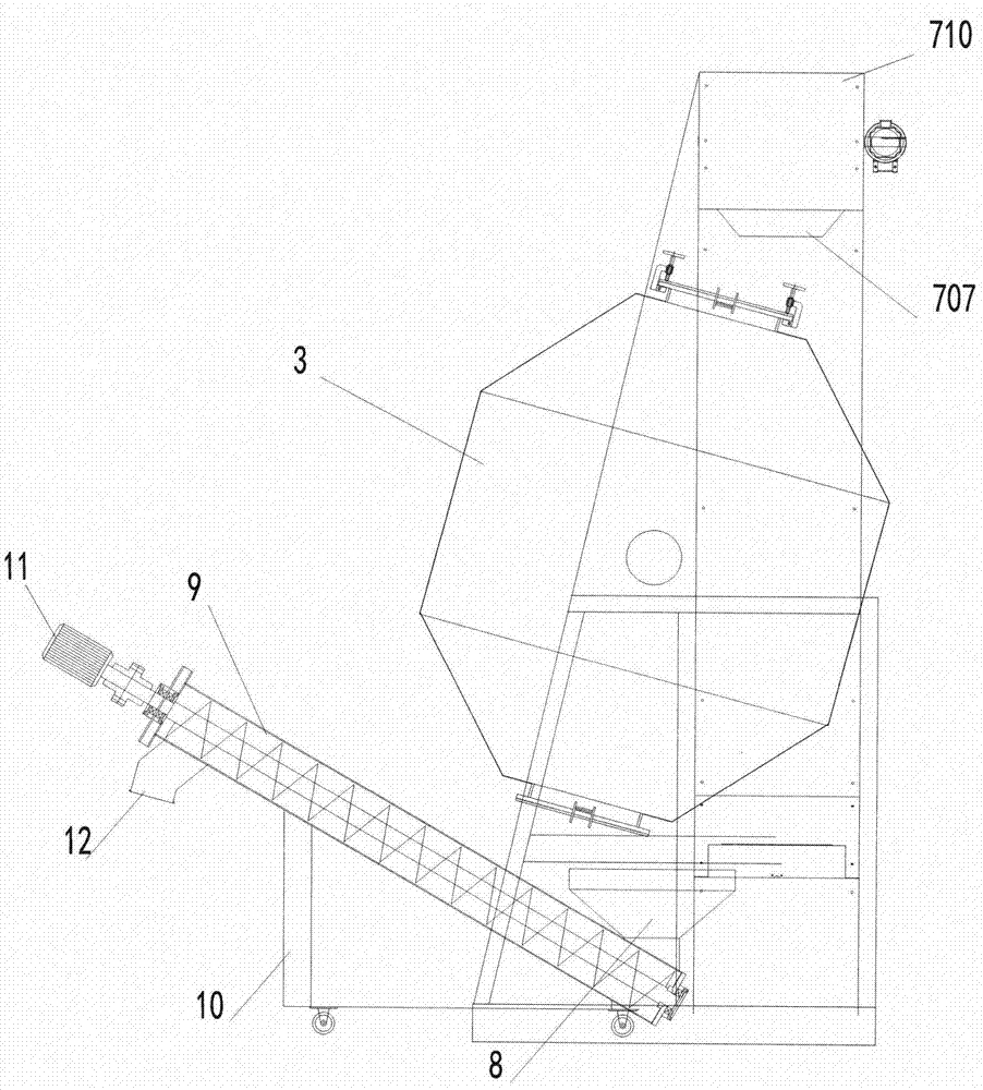 一种具有进料出料装置的双锥回转真空干燥机的制作方法