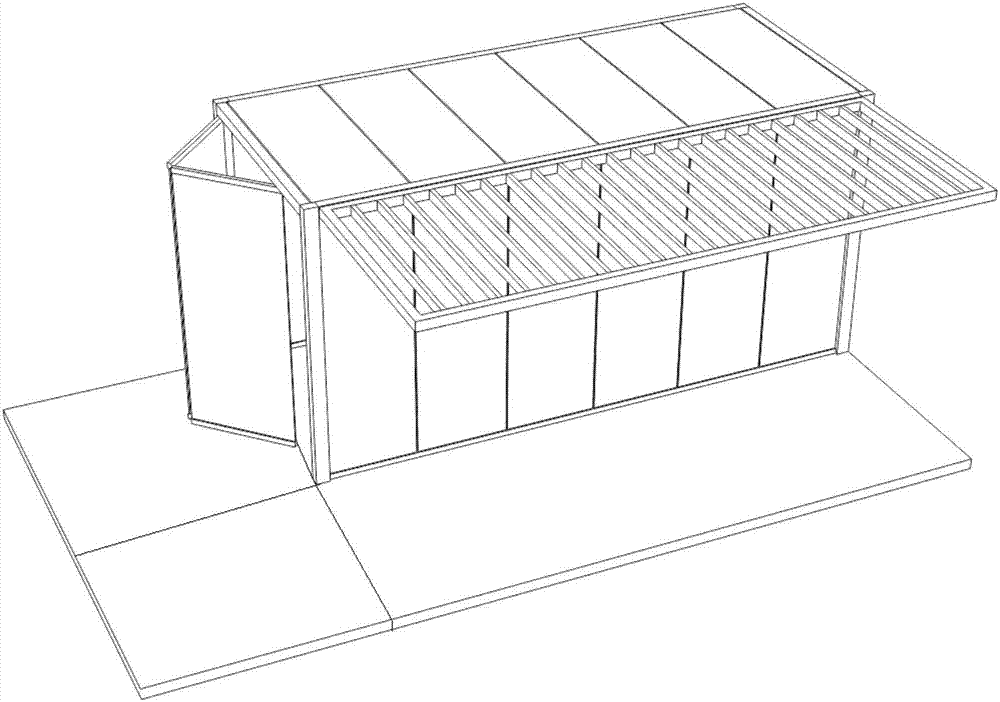 一种具有开放空间的集成房屋模块及模块化房屋结构的制作方法