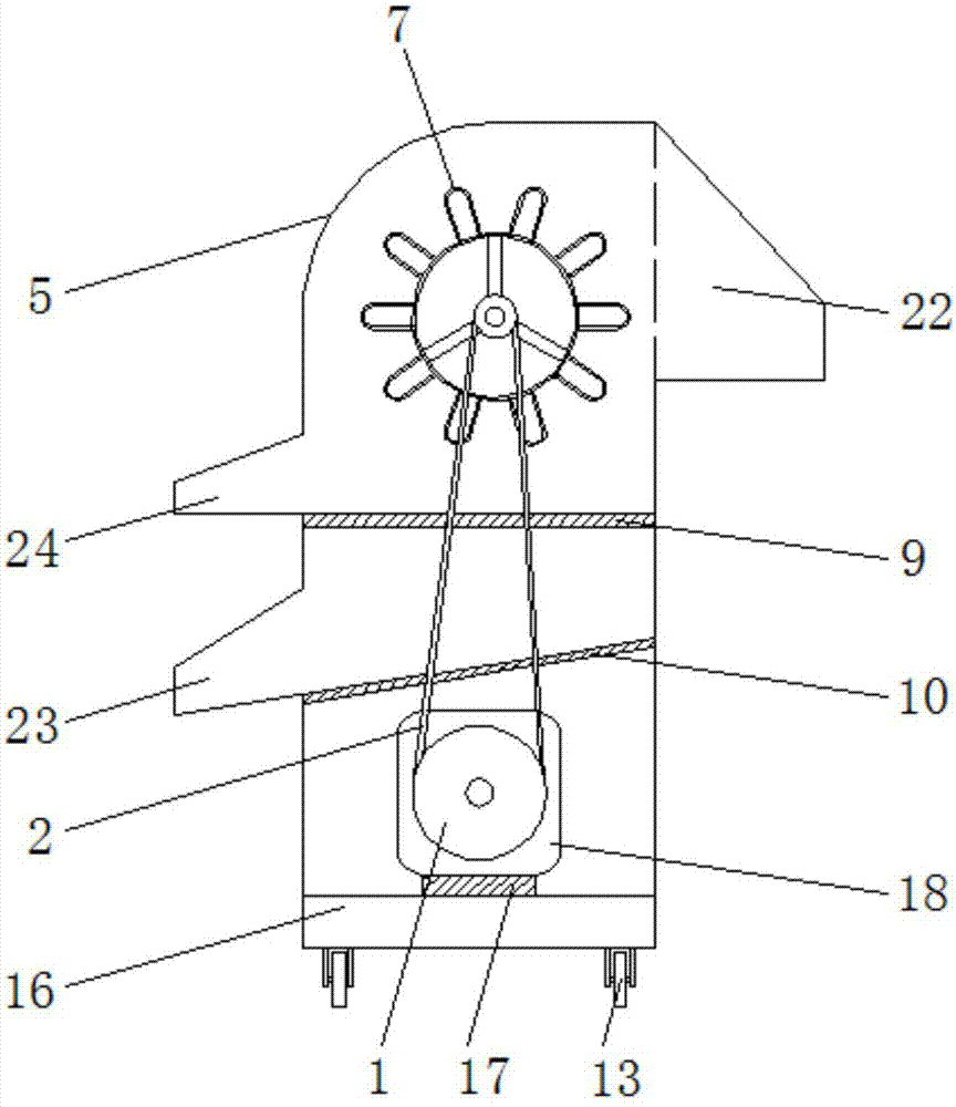 一种便携式农用打谷机的制作方法