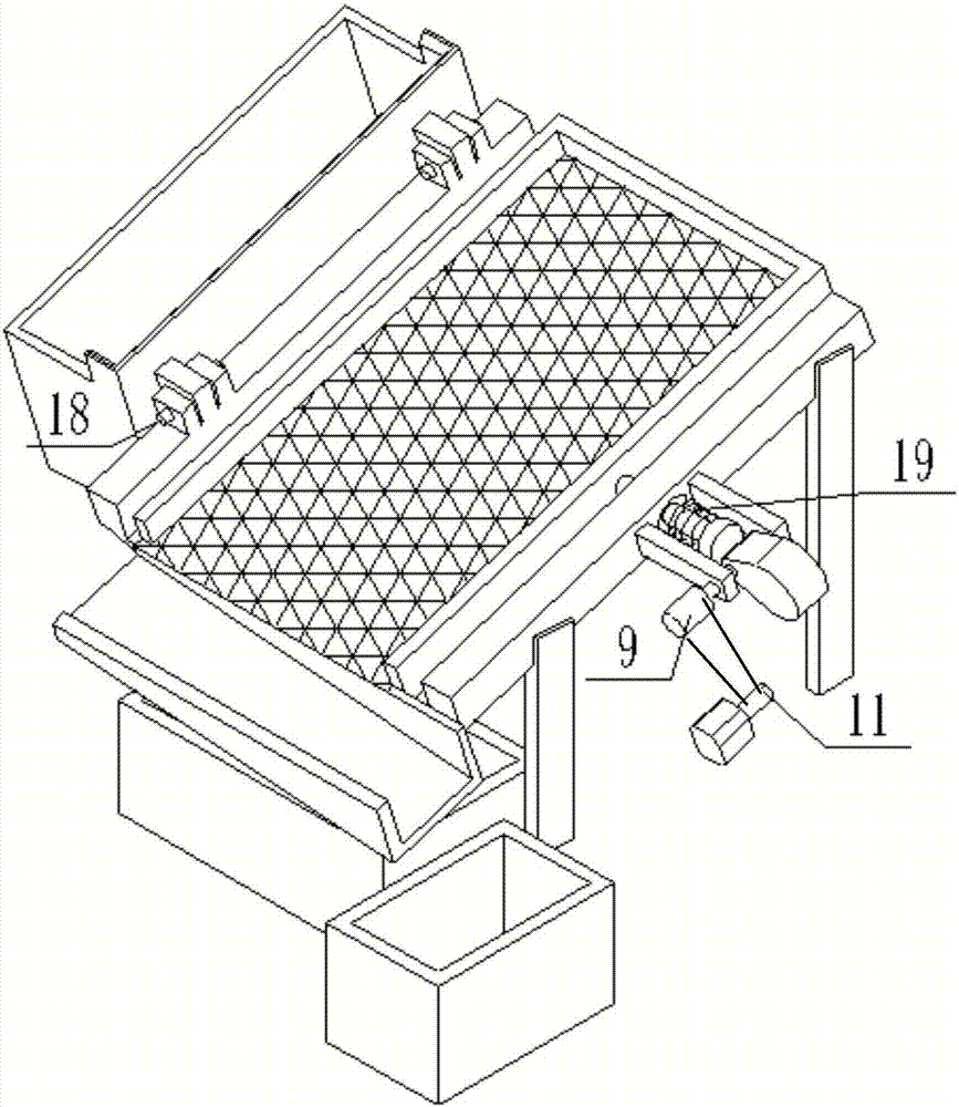 一种翻斗式建筑沙石筛选装置的制作方法