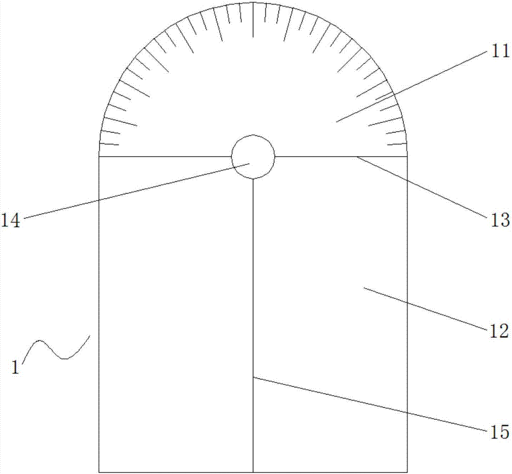 穿刺进针角度尺的制作方法