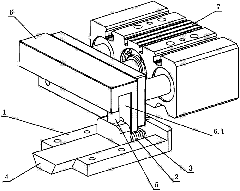 双层推盘熔接机的定位结构的制作方法