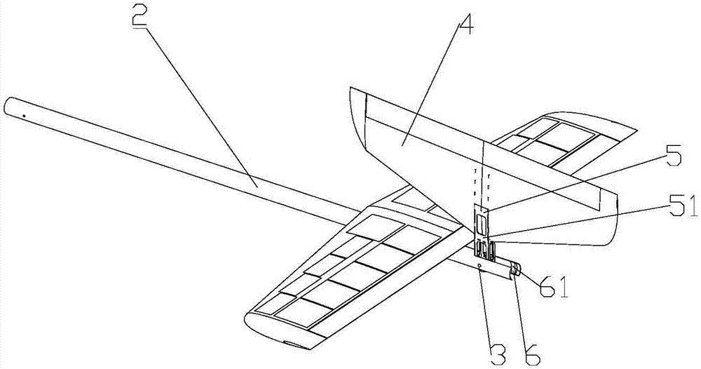 一种无人机垂尾折叠机构的制作方法