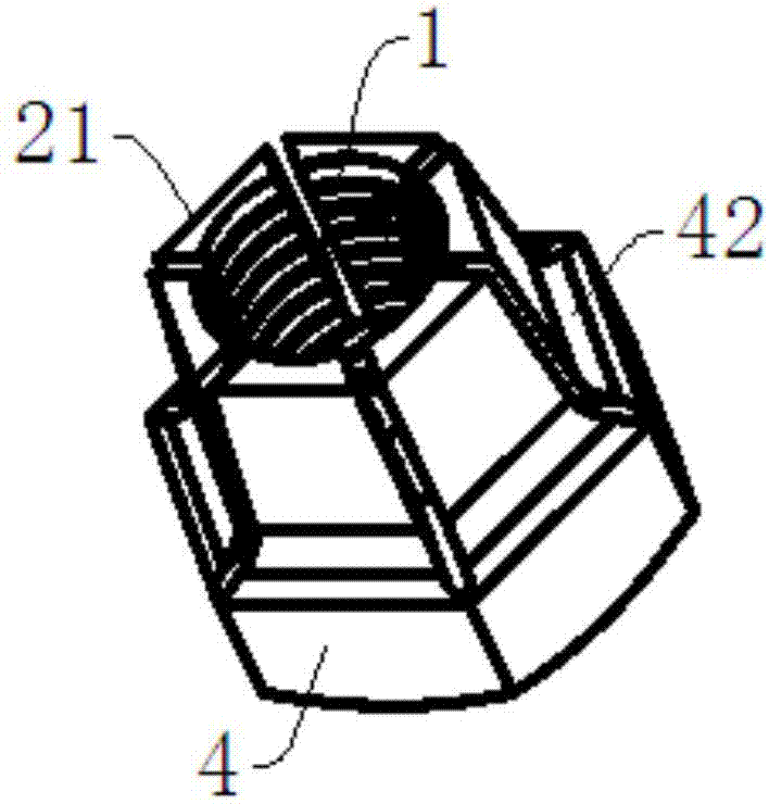 一种六角开槽自锁螺母的制作方法