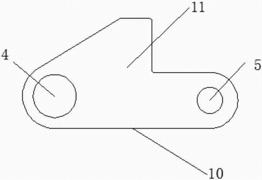 五节自动伸缩机顶轮座的制作方法