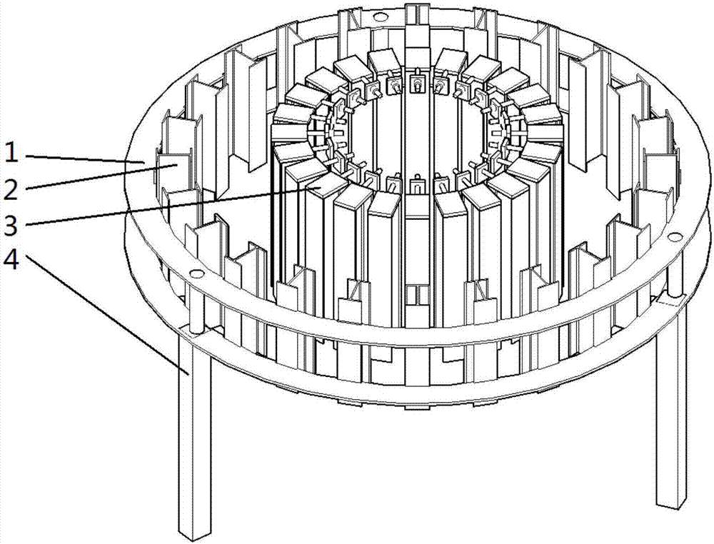 一种盾构管片模型试验反力架的制作方法